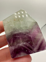 Feather Fluorite Free Form with Rainbows #1