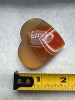 Carnelian Heart Palm Stone #8