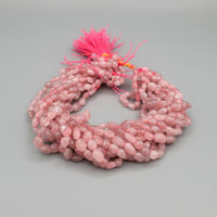 Purple Rose Quartz Freeform Bead Strand