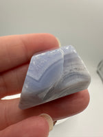 Blue Lace Agate Keychain