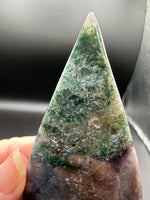Ocean Jasper Polished Arrow Flame Freeform #2 – Green & Multicolor