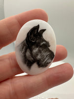 Adorable Dog Glass Cabochon #2