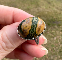 8th Vein Ocean Jasper S925 Sterling Silver Ring #1