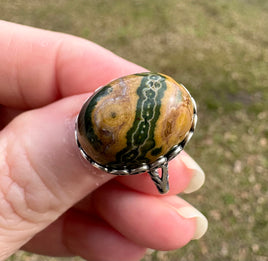 8th Vein Ocean Jasper S925 Sterling Silver Ring #1