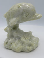 Lantian Jade Carved Dolphin #2