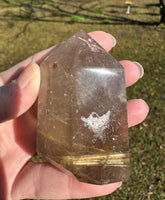 Gold Rutilated Quartz Point #6