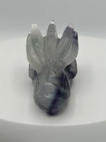 Fluorite Dragon Head Carving #7