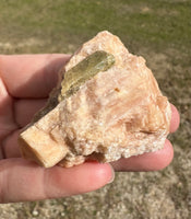 Apatite in Calcite, Bancroft, Canada
