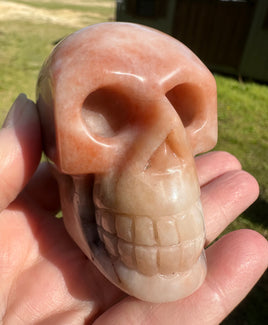 Orange Jade Skull #14
