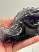 Fluorite Dragon Head Carving #17