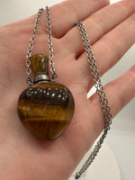 Tiger Eye Perfume/Essential Oil Bottle Necklace