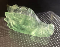 Fluorite Dragon Head Carving #19