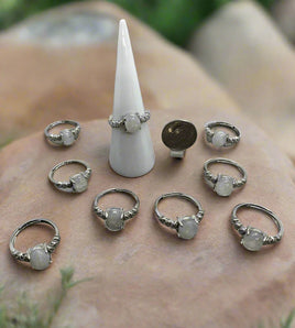 Natural Sri Lanka Moonstone Rings