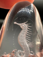 Beautiful Seahorse Garden Quartz Inner Scene Carving #4