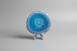 Dyed Blue Agate Slice #28