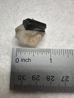 Natural Quartz with Green Tourmaline Crystal – Minas Gerais, Brazil Mineral Specimen