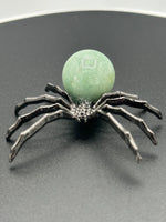 Spider with Green Aventurine Sphere