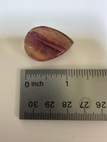 Pear Shape Candy Fluorite Cabochon #22