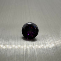 Round Purple Cz 8mm 3.05ct