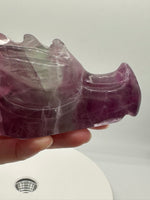 Fluorite Dragon Head Carving #18