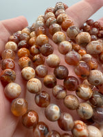 Fire Agate 6mm Bracelet Three Piece Set