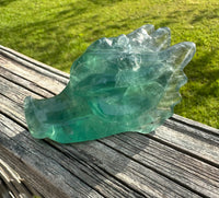 Fluorite Dragon Head Carving #2