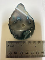 Dyed Blue/Teal Agate Slice #7