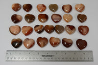 Carnelian Carved Hearts