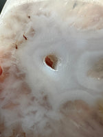 Druzy Agate Geode Indigenous-Inspired Profile Headdress Carving #8