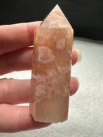 Pink Cherry Blossom Agate Tower