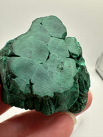 Malachite Polished Top with Rough Bottom