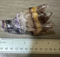Fluorite Dragon Head Carving #3