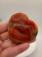 Carnelian Heart Palm Stone #7