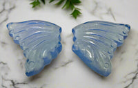 Carved Blue Opalite Wings