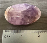 Amethyst Mixed with Stripe Agate Palm Stone #12