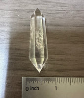 Natural Quartz Double Terminated Wand Point #14