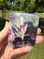 Feather Fluorite Free Form with Rainbow #5