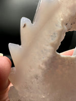 Druzy Agate Geode Indigenous-Inspired Profile Headdress Carving #3
