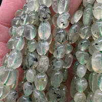 Prehnite Freeform Bead Strand
