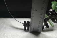 Green & Black Handmade Natural Crystal Crown Headband – Aura-Coated Crystal Points & Crescent Moon