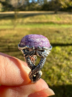 Natural Charoite Ring #26