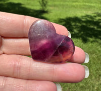 Candy Fluorite Carved Heart #17