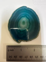 Dyed Blue Agate Slice #30