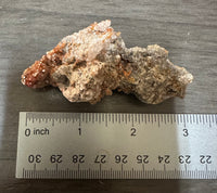 Vanadinite, Calcite -  Apex, Santa Eulalia, Chihuahua, Mexico #12