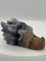 Fluorite Dragon Head Carving #10