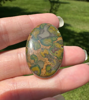 Rainforest Jasper (Rhyolite) Cabochon #9