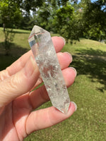 Double Terminated Prasiolite Scepter Wand #3