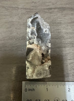 Black Chalcedony Sphalerite Obelisk Tower #9