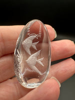 Beautiful Garden Quartz with Fish Inner Scene Carving #2