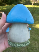 Blue Mushroom Fairy House
